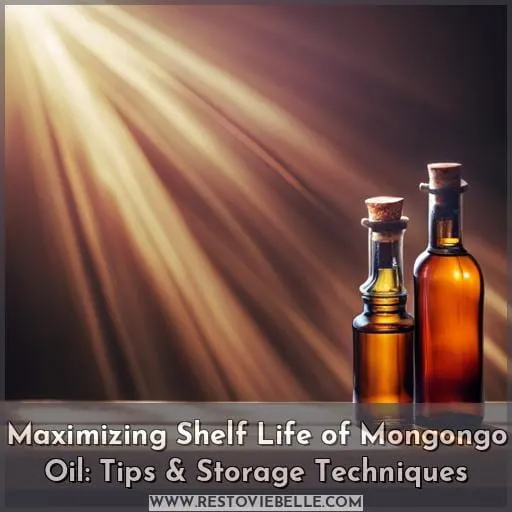 shelf life mongongo oil