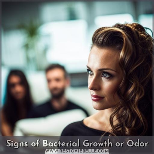 Signs of Bacterial Growth or Odor