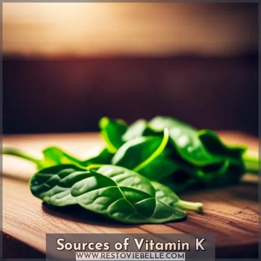 Sources of Vitamin K