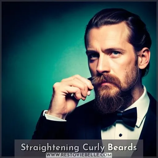 Straightening Curly Beards