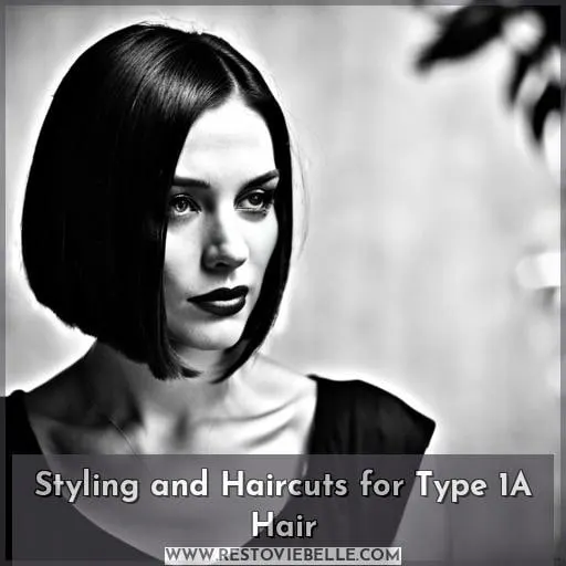 Styling and Haircuts for Type 1A Hair