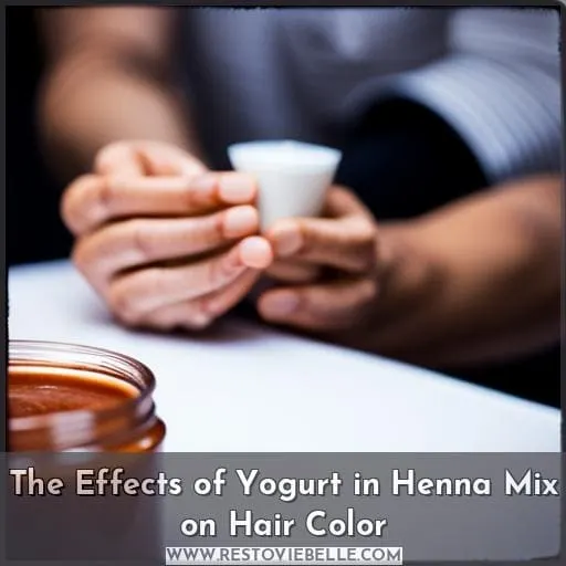 The Effects of Yogurt in Henna Mix on Hair Color