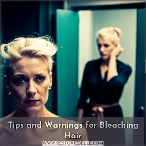 Tips and Warnings for Bleaching Hair
