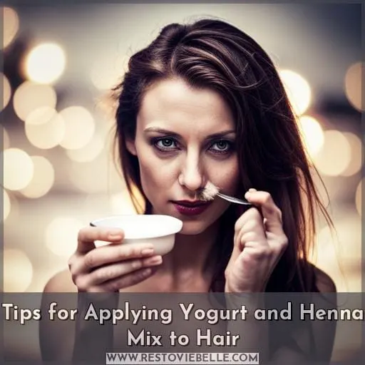 Tips for Applying Yogurt and Henna Mix to Hair