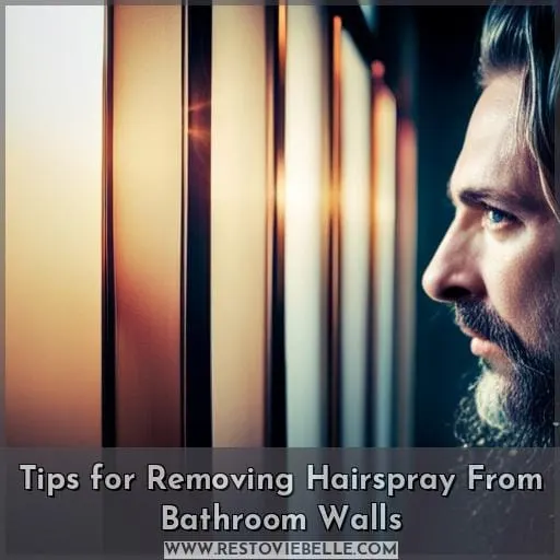 Tips for Removing Hairspray From Bathroom Walls
