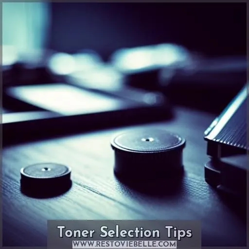 Toner Selection Tips