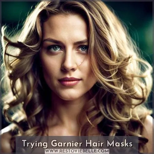 Trying Garnier Hair Masks