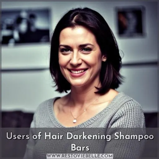 Users of Hair Darkening Shampoo Bars