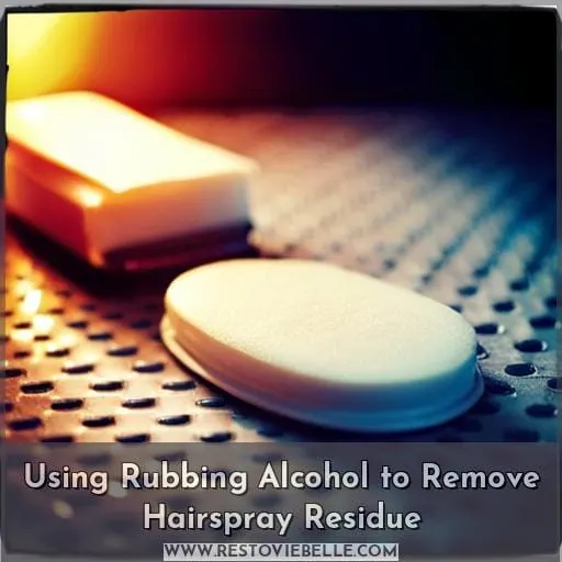 Using Rubbing Alcohol to Remove Hairspray Residue
