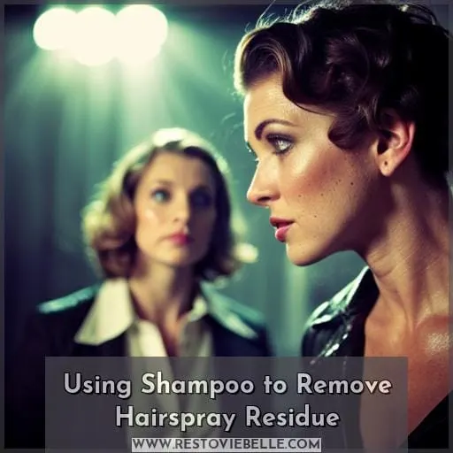 Using Shampoo to Remove Hairspray Residue