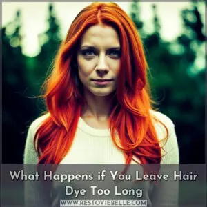 what happens if you leave hair dye in too long