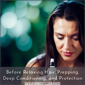 what to do before relaxing hair