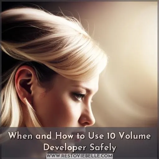 When and How to Use 10 Volume Developer Safely