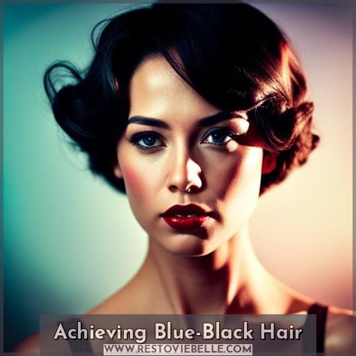 Achieving Blue-Black Hair