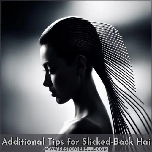 Additional Tips for Slicked-Back Hai