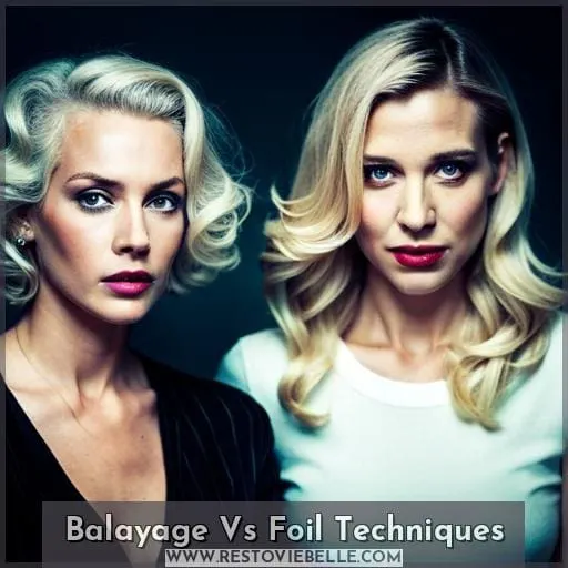 Balayage Vs Foil Techniques