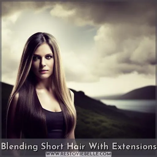 Blending Short Hair With Extensions