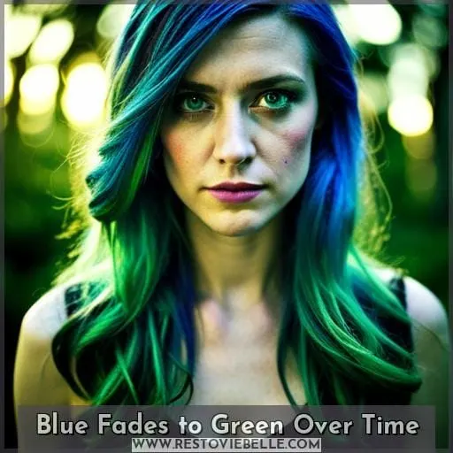 Blue Fades to Green Over Time