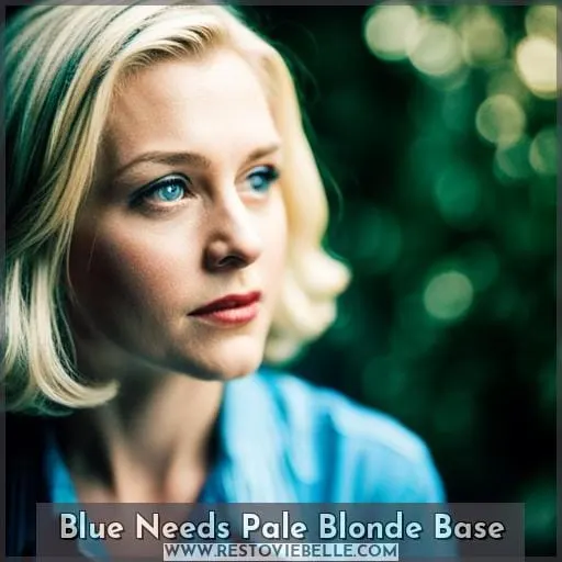 Blue Needs Pale Blonde Base