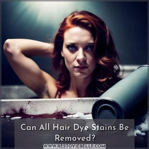 Can All Hair Dye Stains Be Removed