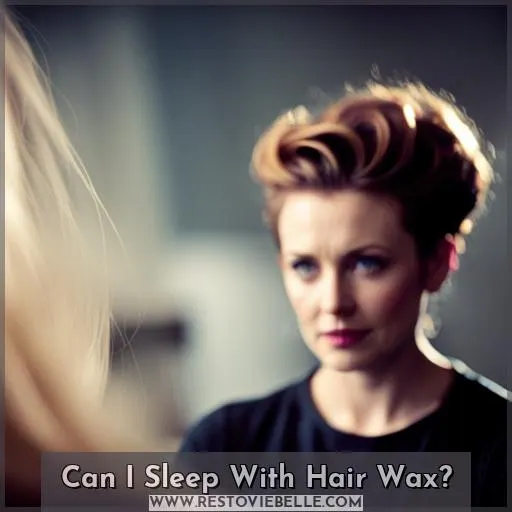 can i sleep with product in my hair