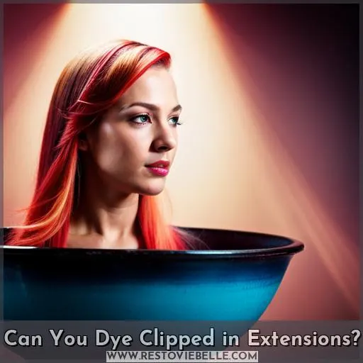 Can You Dye Clipped in Extensions
