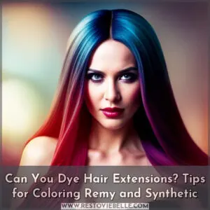 can you dye hair extensions