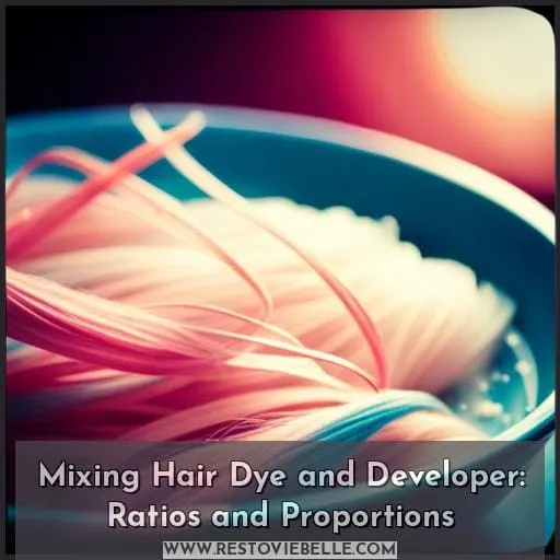 can you mix hair dye and developer