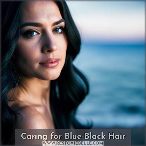 Caring for Blue-Black Hair