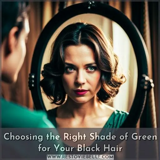 Choosing the Right Shade of Green for Your Black Hair