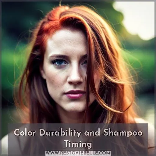 Color Durability and Shampoo Timing