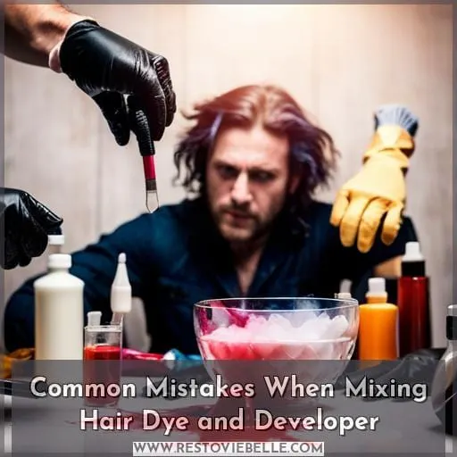 Common Mistakes When Mixing Hair Dye and Developer