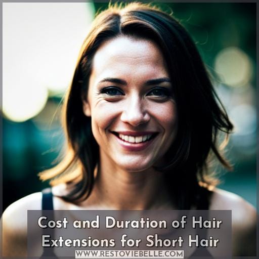 Cost and Duration of Hair Extensions for Short Hair