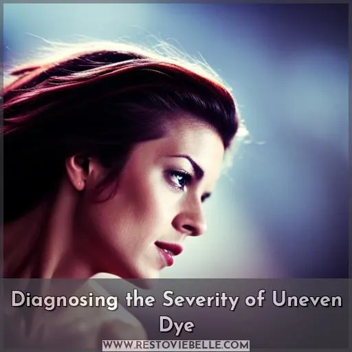 Diagnosing the Severity of Uneven Dye