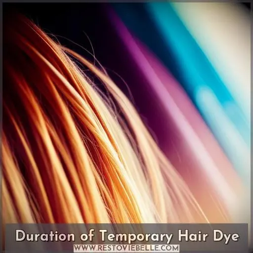 Duration of Temporary Hair Dye