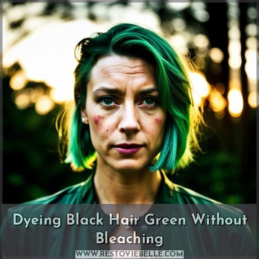 Dyeing Black Hair Green Without Bleaching