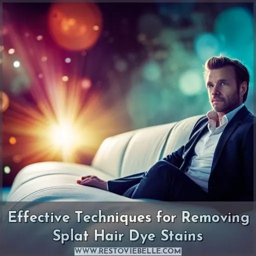 Effective Techniques for Removing Splat Hair Dye Stains