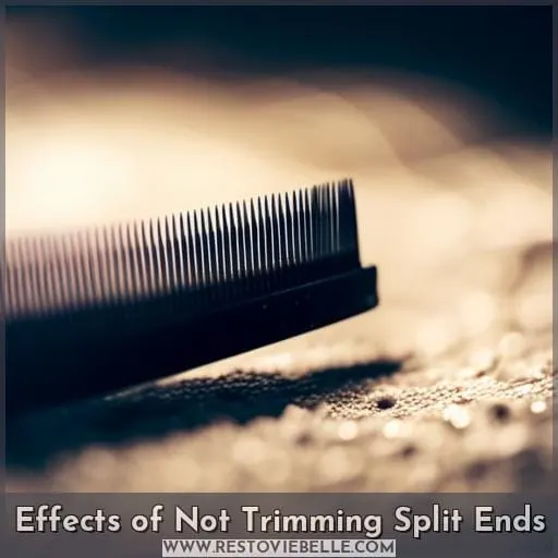 Effects of Not Trimming Split Ends
