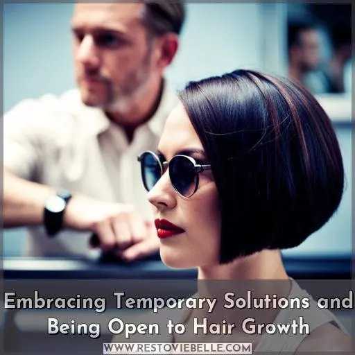 Embracing Temporary Solutions and Being Open to Hair Growth