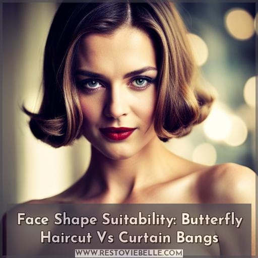 Face Shape Suitability: Butterfly Haircut Vs Curtain Bangs