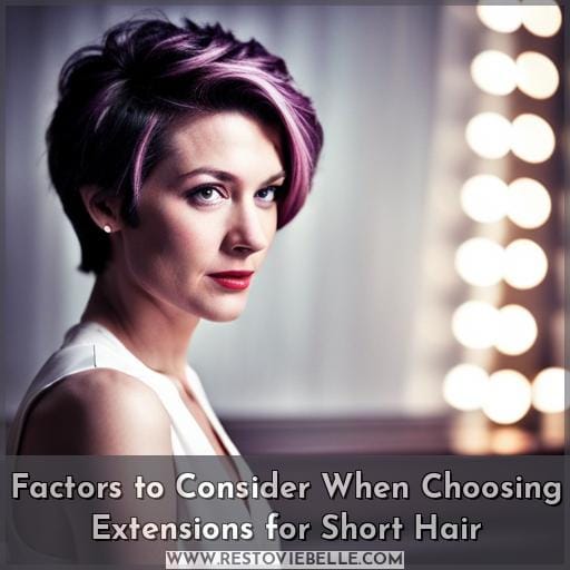 Factors to Consider When Choosing Extensions for Short Hair