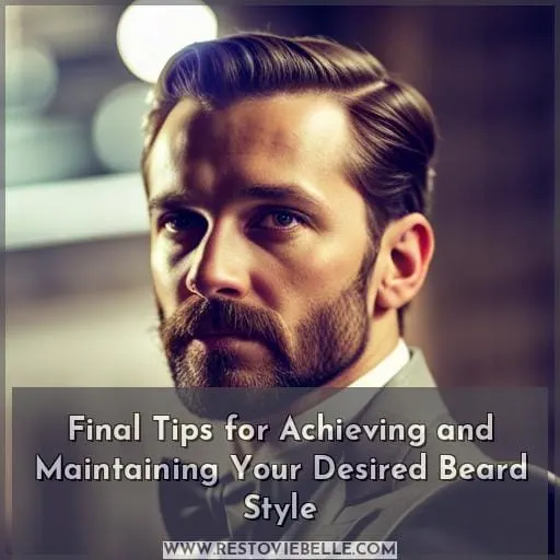 Final Tips for Achieving and Maintaining Your Desired Beard Style