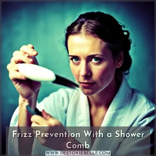 Frizz Prevention With a Shower Comb
