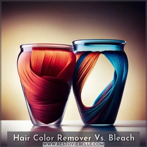 Hair Color Remover Vs. Bleach
