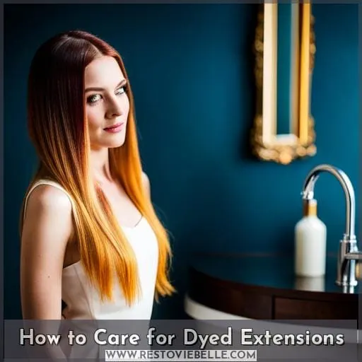How to Care for Dyed Extensions