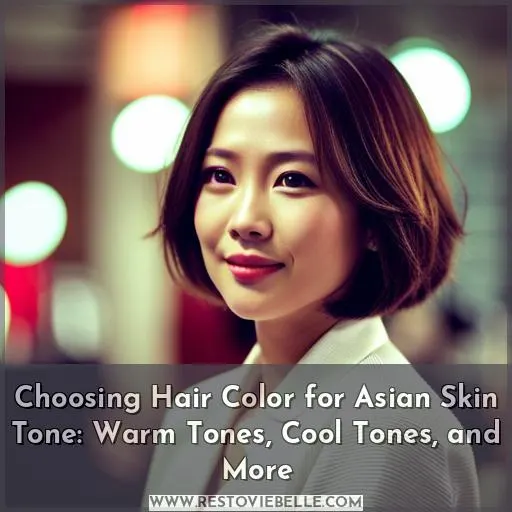 how to choose hair color for asian skin tone