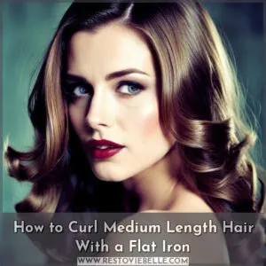 how to curl medium length hair with flat iron