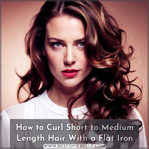 How to Curl Short to Medium Length Hair With a Flat Iron