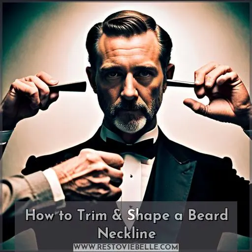 how to cut beard neck