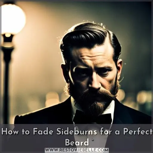 how to fade sideburns into beard